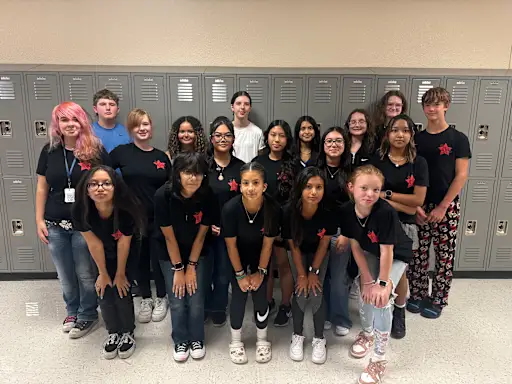 Students of the week: Ed Willkie Middle School yearbook staff in Eagle Mountain-Saginaw ISD