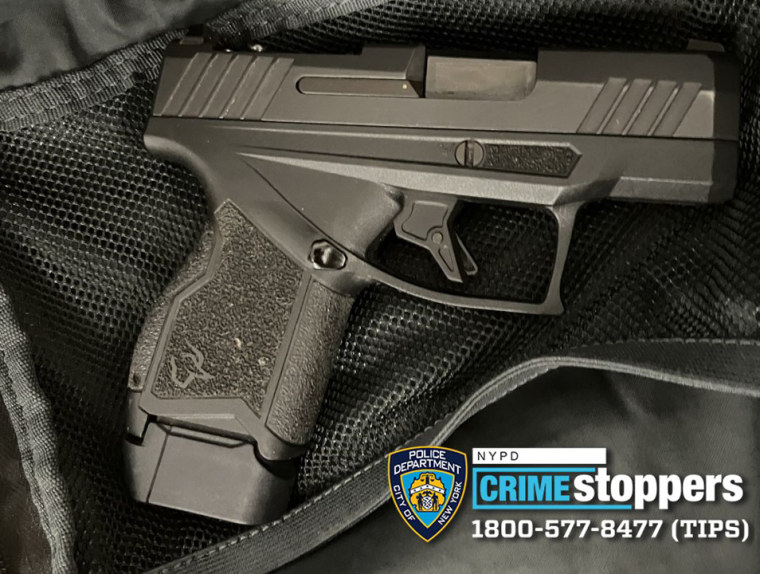 The NYPD contacted the a parent who consented to a search of the student’s belongings and police found a Taurus 9mm semi-automatic handgun in the student’s backpack.