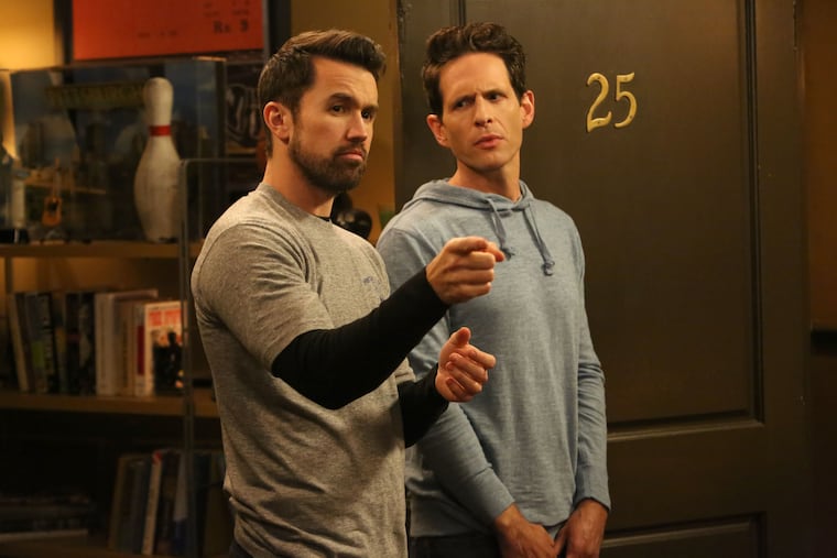 Rob McElhenney and Glenn Howerton in the Season 14 premiere of 'It's Always Sunny in Philadelphia.' The two will be at two Philly Fine Wine and Good Spirits this weekend to sign bottles of their whiskey.