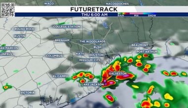 Houston tracking another round of thunderstorms Thursday morning, but cooler air on the way