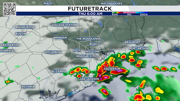 Houston tracking another round of thunderstorms Thursday morning, but cooler air on the way