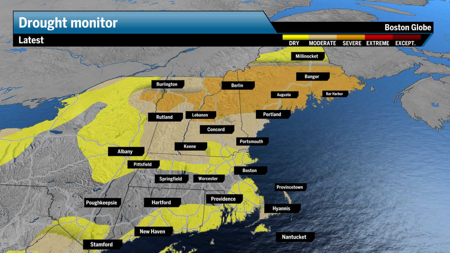 The latest drought monitor shows extensive drought plaguing Northern New England.