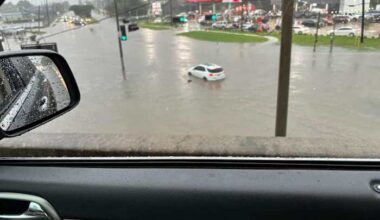 Dangerous flooding hits Houston interstates during Labor Day storms