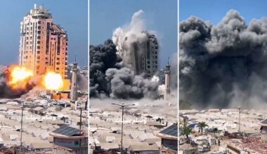 IDF blows up a Gaza City high-rise building, says it housed Hamas infrastructure