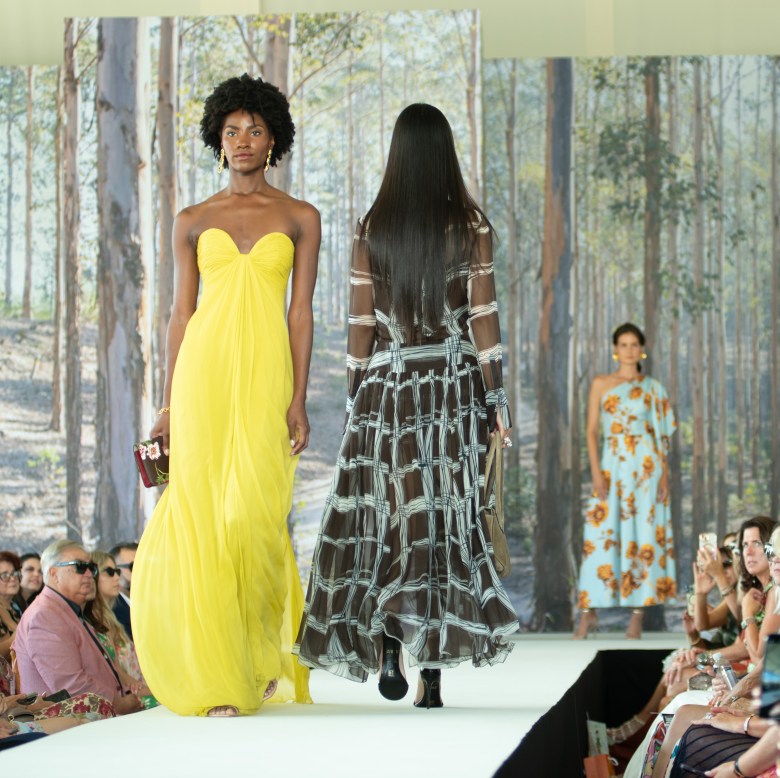 Fashions by Oscar de la Renta at the Art of Fashion. (Photo by Diana Cavagnaro/Special to La Jolla Village News)
