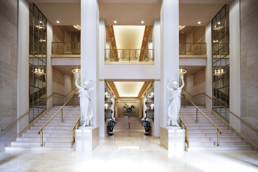 The grand foyer of the Waldorf Astoria New York, entering from Lexington Avenue. Photo: Handout