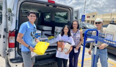Previously, the nonprofit donated essential food supplies to Turning Point Center, a homeless shelter for seniors in Houston. (Courtesy Silver Heart Care)