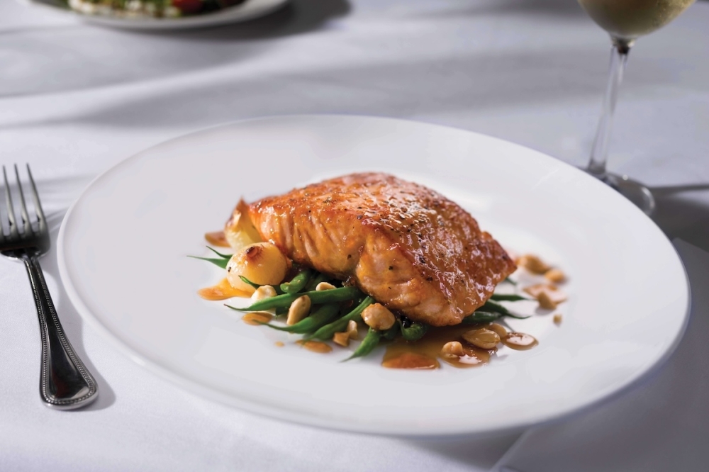 The Capital Grille serves a Seared Citrus Glazed Salmon ($45). (Courtesy The Capital Grille)
