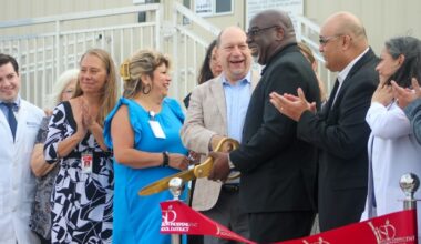 Judson ISD and University Health officials celebrated the opening of the Judson Health Center at Wagner High School and a wraparound services center on Sept. 5. (Amira Van Leeuwen/Community Impact)