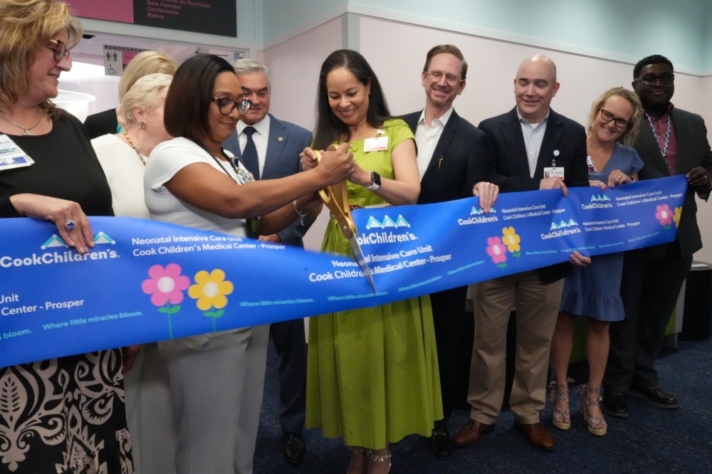 Officials held a ribbon-cutting ceremony Aug. 26 for the new NICU facility. (Courtesy Cook Children's Medical Center - Prosper)