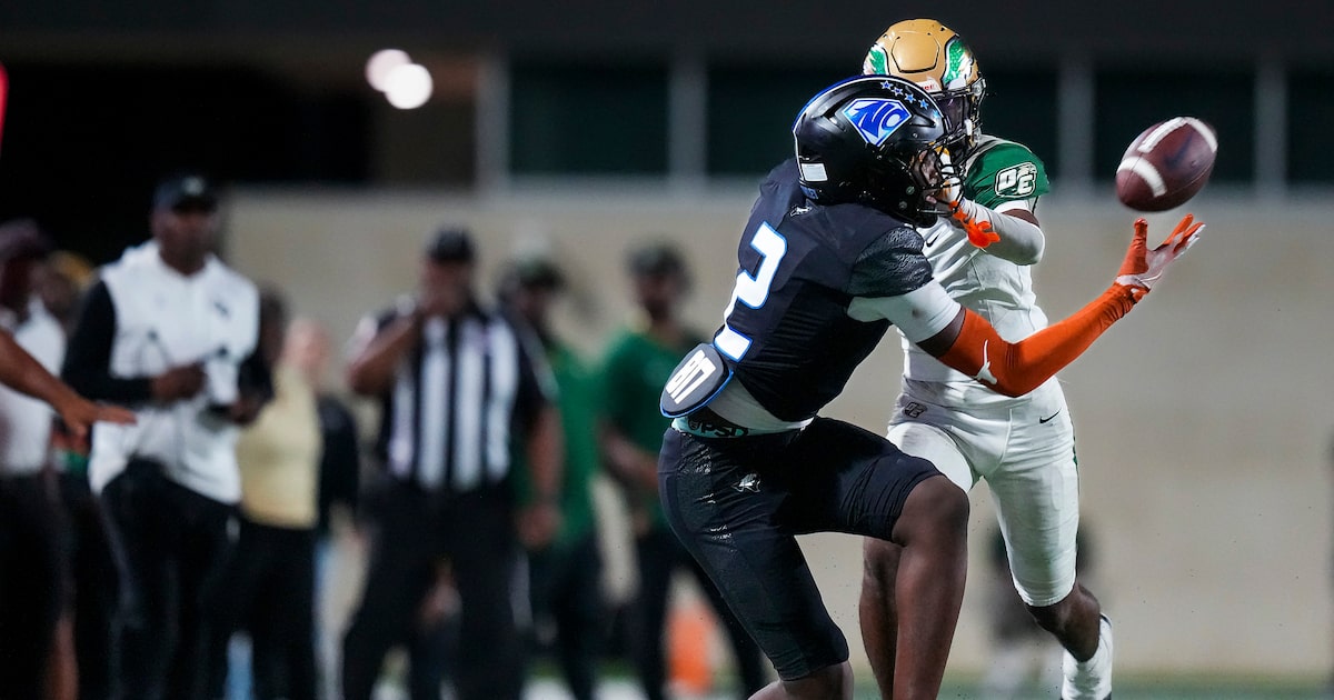 Who are the highest-ranked Dallas-area TXHSFB players in the recruiting Class of 2028?