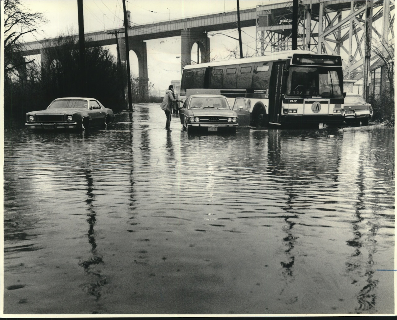 Vintage photos of buses on Staten Island