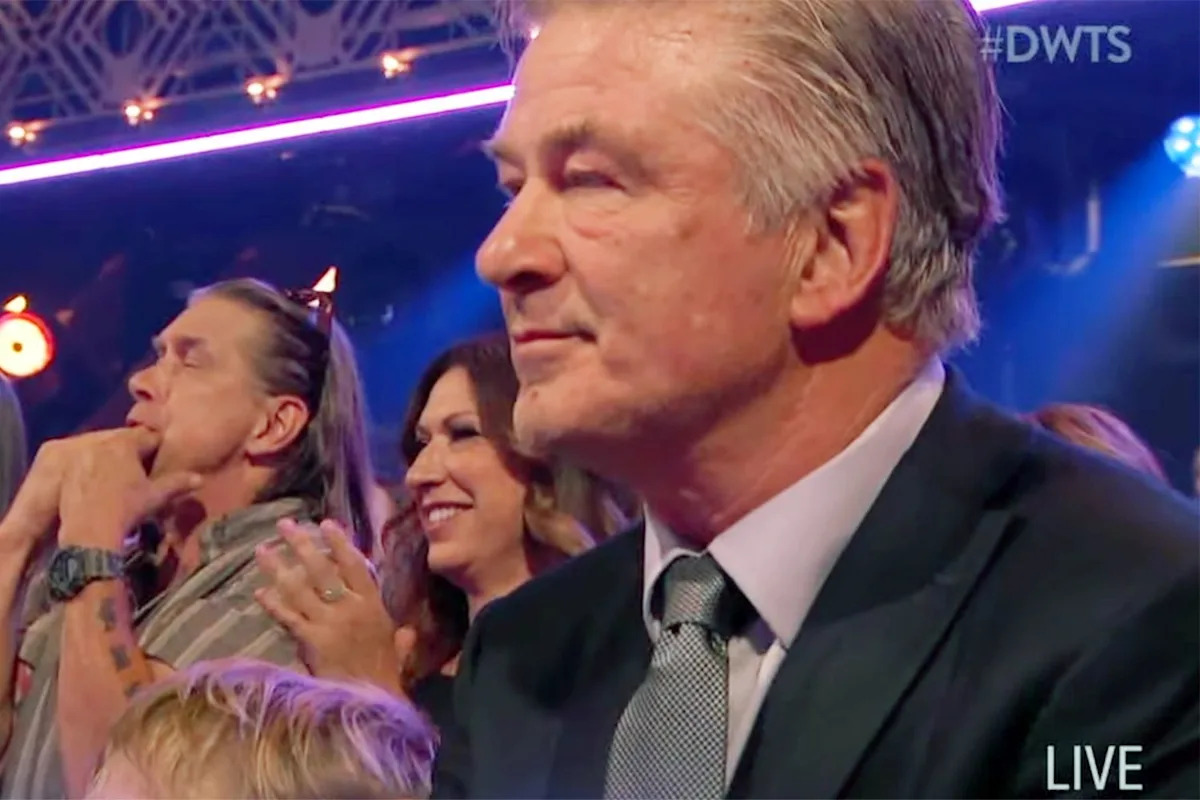 Alec Baldwin Has Stone-Faced Reaction to Wife Hilaria and Partner Gleb Savchenko's Steamy Cha-Cha