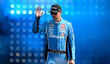 Kevin Harvick reacts to NASCAR playoff drivers below cut line, puts pressure on Denny Hamlin for Kansas