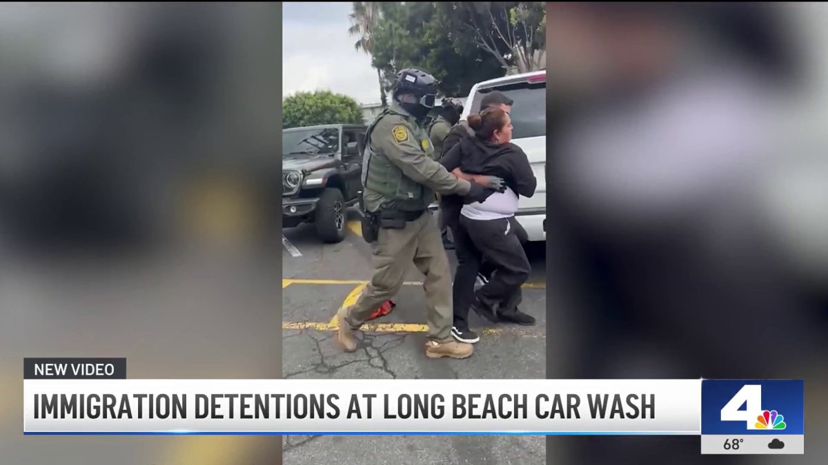 Immigration enforcement operation at Long Beach car wash – NBC Los Angeles