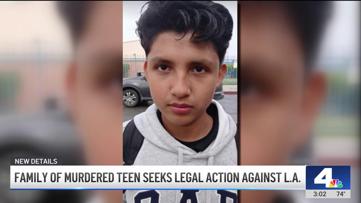 Family of murdered 13-year-old suing LA city and county – NBC Los Angeles