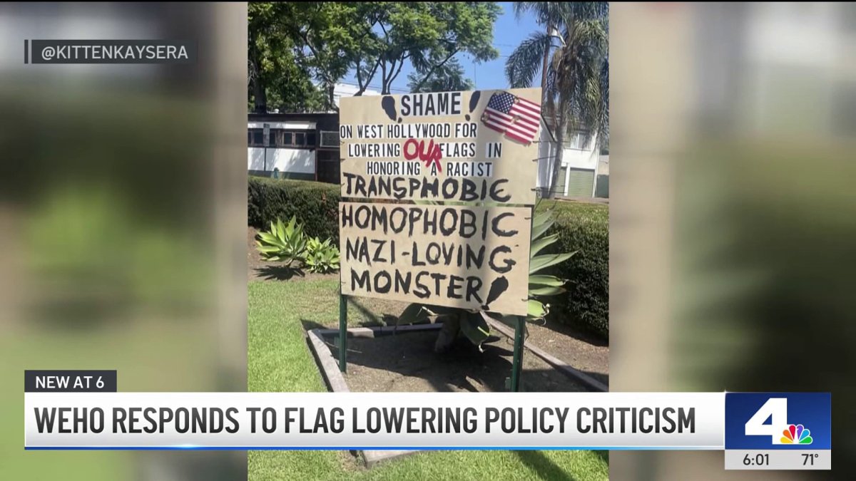 West Hollywood shamed for lowering flags for Charlie Kirk – NBC Los Angeles