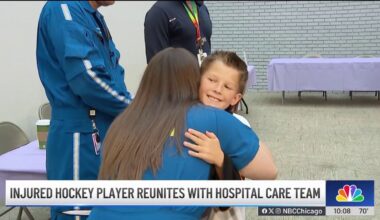 Surprise reunion for 10-year-old injured in boating incident – NBC Chicago