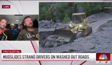 Mudslide traps drivers for hours in San Bernardino County – NBC Los Angeles