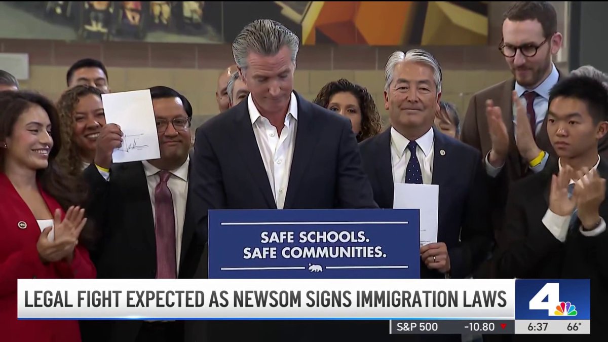 Legal fight expected as Newsom signs immigration laws – NBC Los Angeles