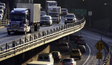A study in 2019 fingered a culprit: huge tractor-trailers and heavy trucks. About 13,000 freight vehicles rumble into New York City on the BQE every day
