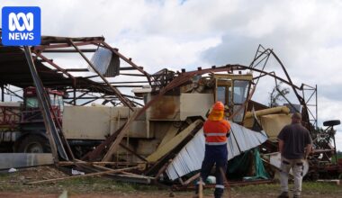 Farmer makes lucky escape as tornadoes hit NSW properties