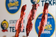 Here's why putting down Rousso’s Cotton Candy Bacon on a Stick might be a near-impossible....