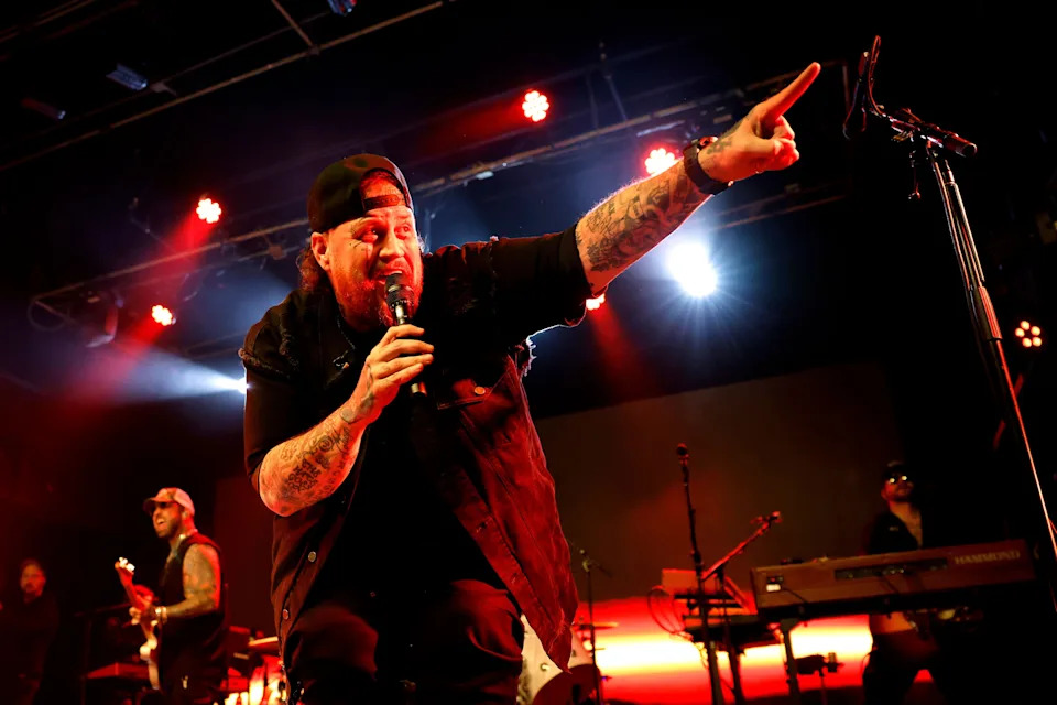 Jelly Roll performs onstage during Jelly Roll & Friends at Billy Bob's Texas on May 6, 2025, in Fort Worth, Texas.