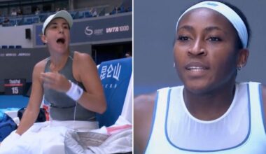 Coco Gauff match halted as players storm to net in angry confrontation | Tennis | Sport