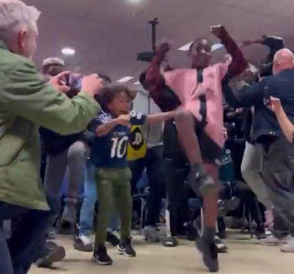 Watch the moment young footballers in France celebrated Dembele’s Ballon d’Or victory