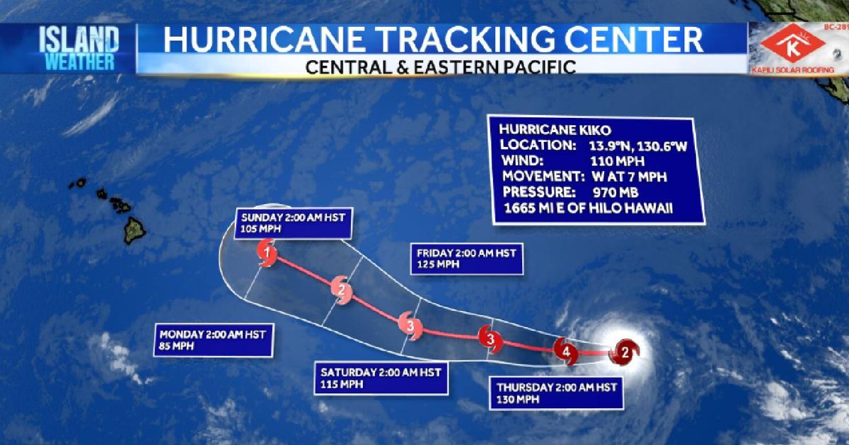TRACKING KIKO | Hurricane Kiko nearing major strength, still far from Hawaii | Local