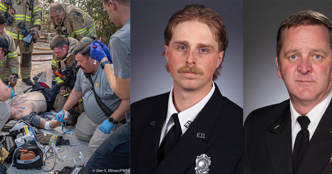 Fort Worth firefighters injured in residential blaze, one severely after being trapped under collapsed roof | North Texas