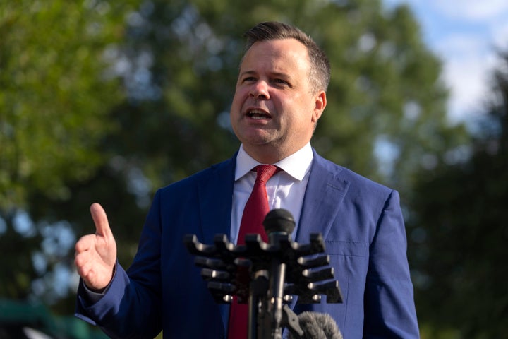Director of the Federal Housing Finance Agency Bill Pulte speaks with reporters at the White House, Tuesday, Sept. 2, 2025, in Washington. 