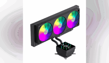 liquid-cooled PC processors with braided tubes