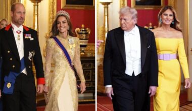 Melania Trump and Kate Middleton Wore Bold Gowns for a State Banquet