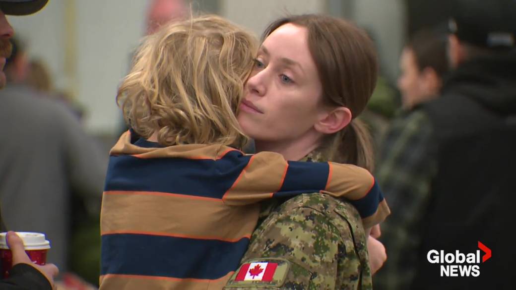 Click to play video: 'Edmonton-based troops deploy to Latvia for NATO operation'