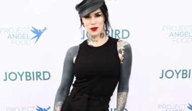 Kat Von D Shows Off New Tattoos While Promoting Album Release After Sharing Plans to Black Out Parts of Her Body