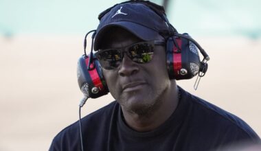 An image of NASCAR co-owner Michael Jordan