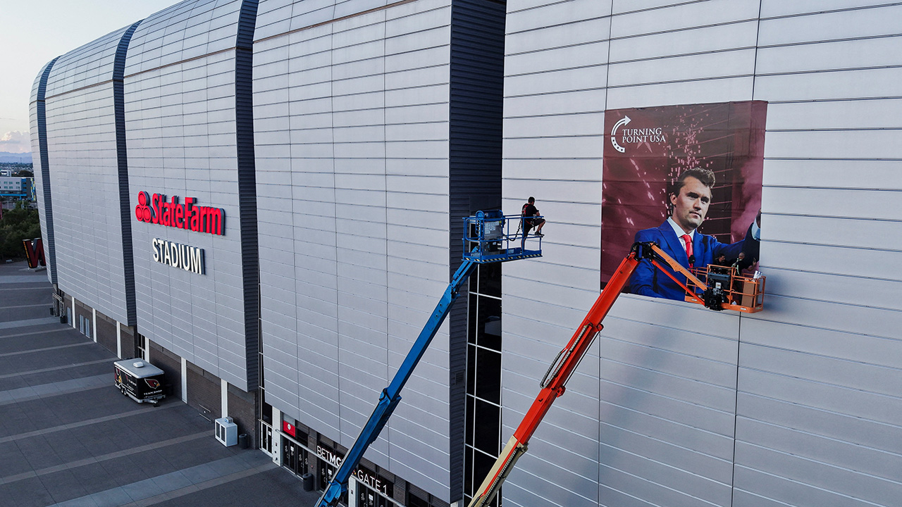 Charlie Kirk memorial happening Sunday in Arizona; Erika Kirk to speak