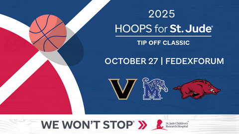 Hoops for St. Jude® Tip Off Classic returns to FedExForum for evening of basketball and purpose