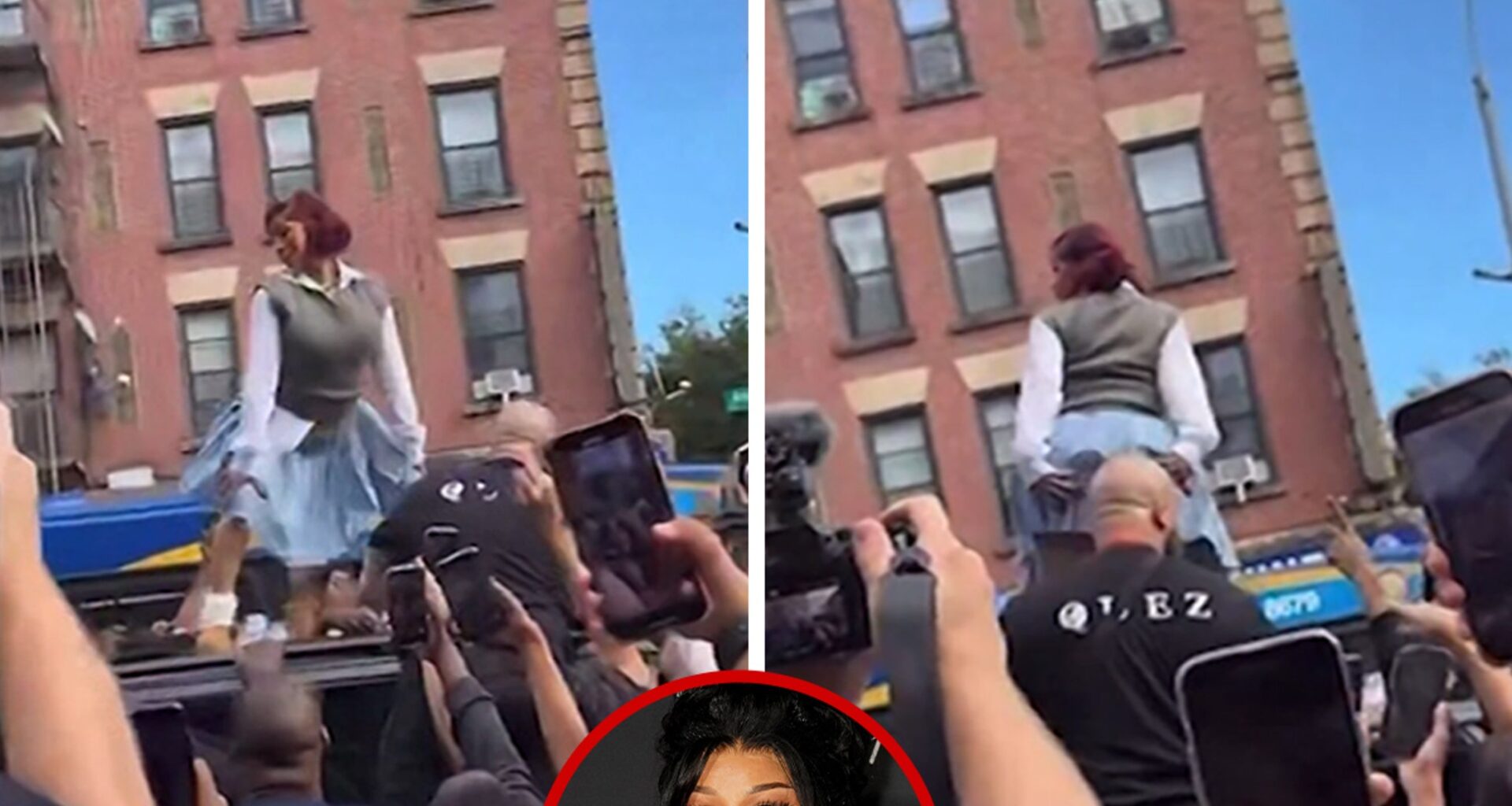 Cardi B Twerks On Top of Car While Fans Swarm Pop-Up Event