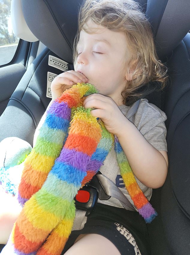 Little Kalais, 3, was placed in an induced coma after a devastating house fire that killed his two siblings. The toddler survived