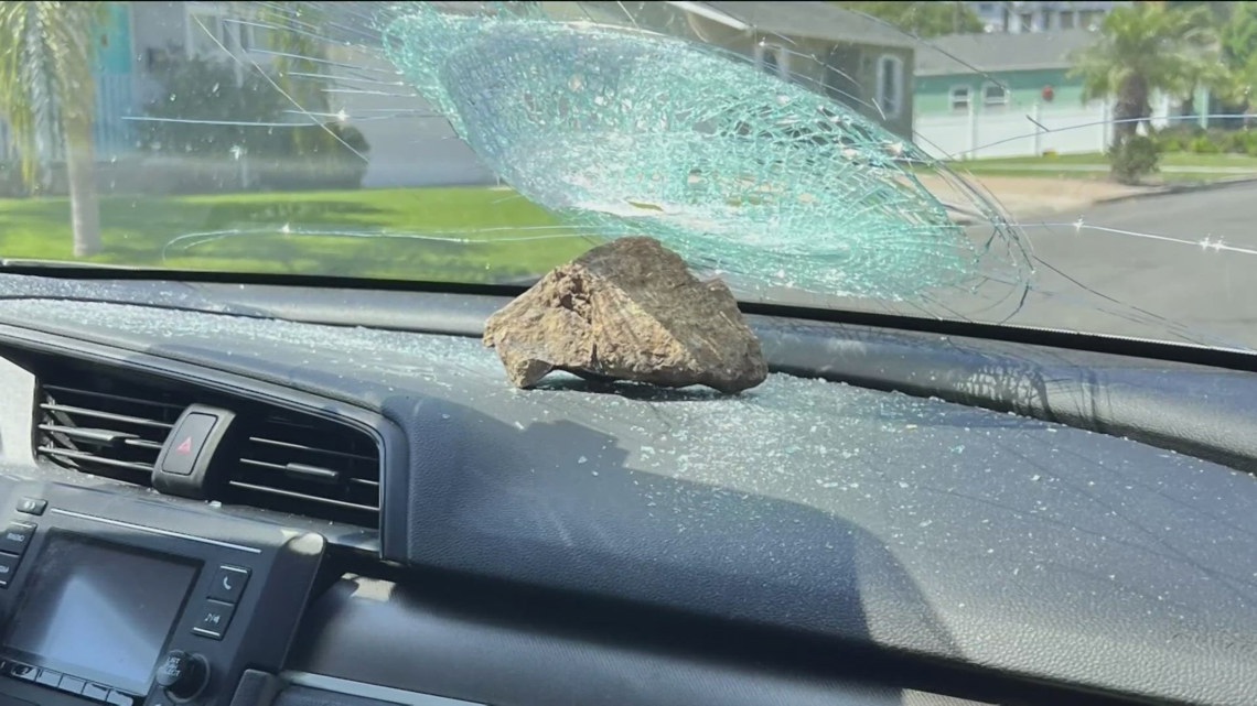 Driver recounts rock attack on car in La Mesa