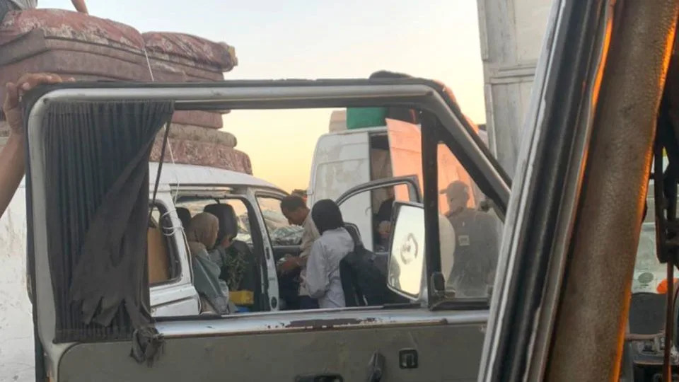 A Palestinian student flees Israel's ground incursion in Gaza City, the same week she expected to be beginning University in the US. - Photo shared with CNN by student