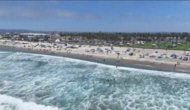 San Diego beaches packed for Labor Day