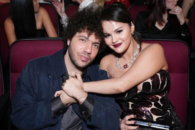 Jordan Strauss/Invision for the Television Academy/AP Images Benny Blanco and Selena Gomez at the 75th Emmy Awards