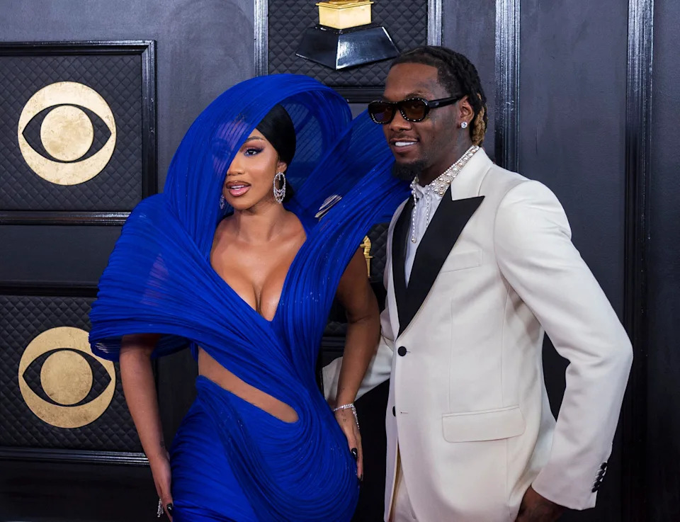Cardi B and Offset attend the 65th Grammy Awards