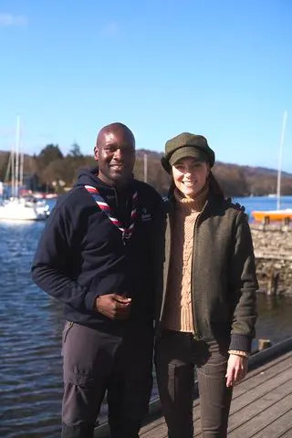 Kensington Palace Kate Middleton with U.K. Chief Scout Dwayne Fields