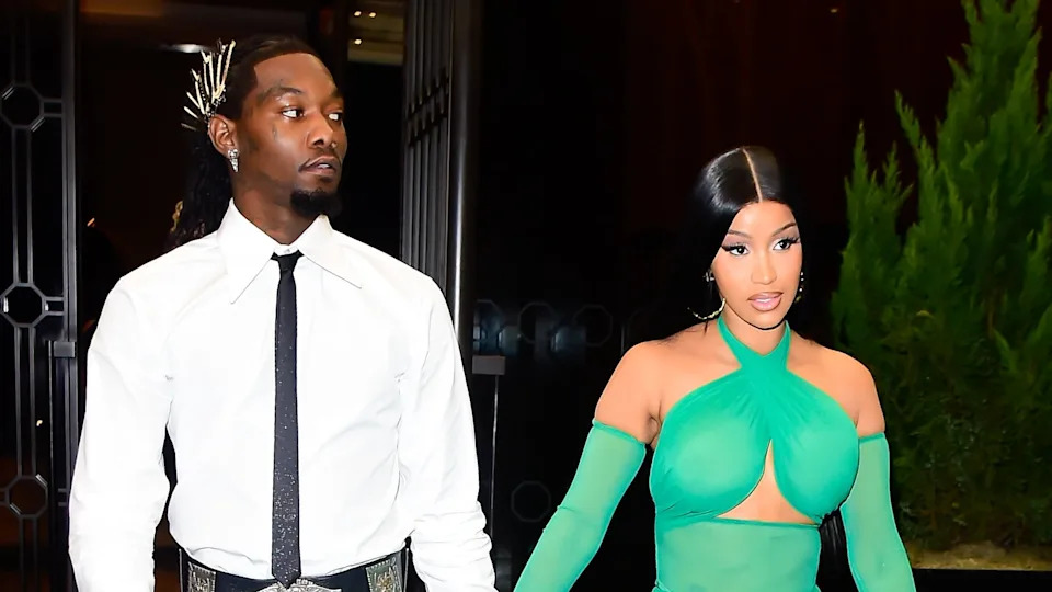 Offset and Cardi B are seen on September 13, 2023 in New York City.