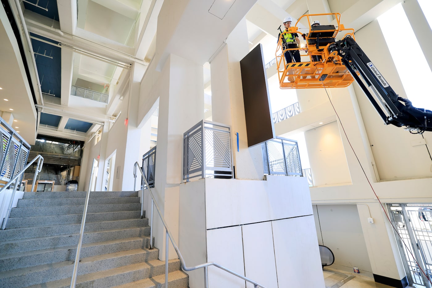 An interior view of Gate L, a new entry way that is part of the Cotton Bowl renovations at...
